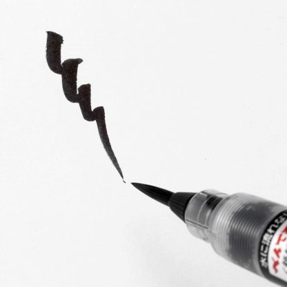 Pentel Brush pen  (Fude-pen) Black Pigment ink - Extra Fine tip - Image 3