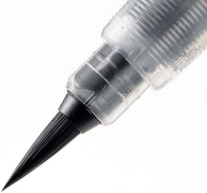Pentel Brush pen  (Fude-pen) Black Pigment ink - Medium size - Image 3