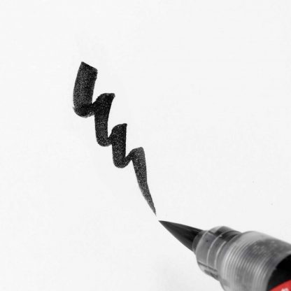 Pentel Brush pen  (Fude-pen) Black Pigment ink - Medium size - Image 2