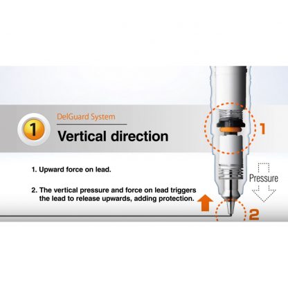 Zebra Delguard Mechanical pencil 0.3mm BLACK Barrel - Image 2