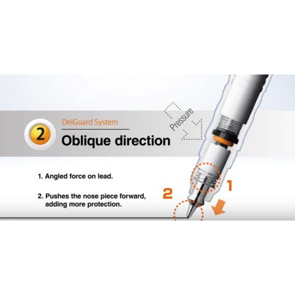 Zebra Delguard Mechanical pencil 0.3mm BLACK Barrel - Image 3