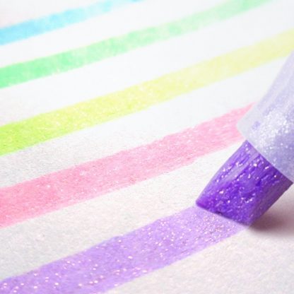 Zebra Kirarich Glitter Highligher - 5 Marker set - Image 2