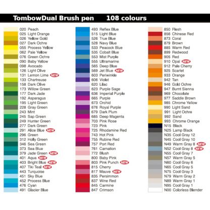 Tombow Dual Brush Pen Basic colour 36 pen set - Image 4