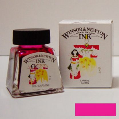 Winsor and Newton Drawing ink 14ml : Carmine - Image 3