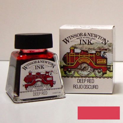 Winsor and Newton Drawing ink 14ml : Deep Red - Image 3