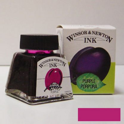 Winsor and Newton Drawing ink 14ml : Purple - Image 3