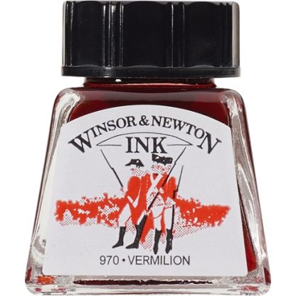 Winsor and Newton Drawing ink 14ml : Vermilion