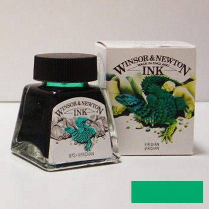 Winsor and Newton Drawing ink 14ml : Viridian - Image 3