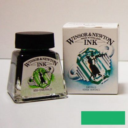 Winsor and Newton Drawing ink 14ml : Emerald - Image 3