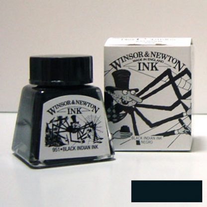 Winsor and Newton Drawing ink 14ml : Black Indian - Image 3