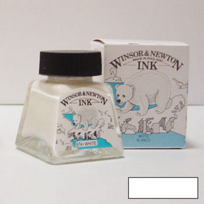 Winsor and Newton Drawing ink 14ml : White - Image 3