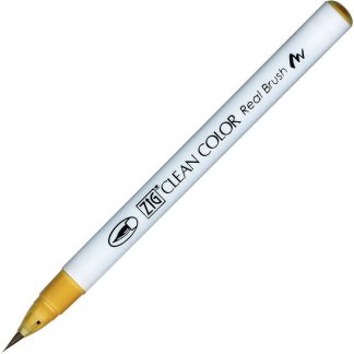 ZIG Kuretake Clean Colour Real Brush Pen 067  Mustard