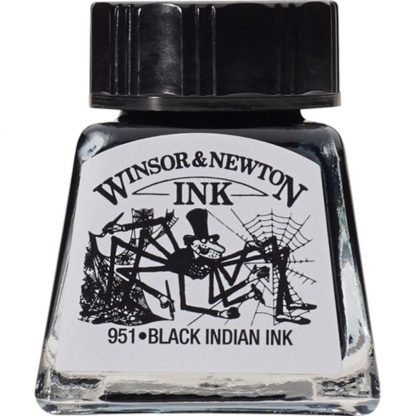 Winsor and Newton Drawing ink 14ml : Black Indian