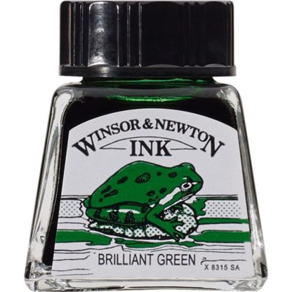 Winsor and Newton Drawing ink 14ml : Brilliant Green