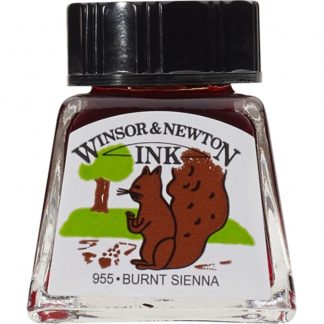 Winsor and Newton Drawing ink 14ml : Burnt Sienna