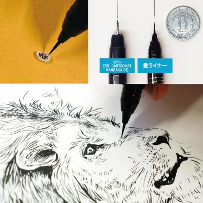 ZIG Kuretake Ultra fine tip brush pen : Ai liner - Image 2