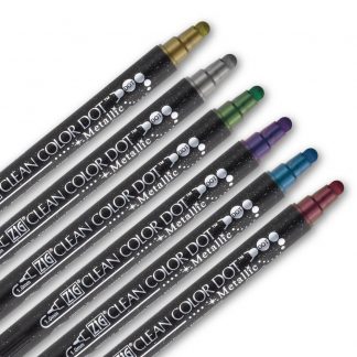 ZIG Kuretake Clean colour DOT Metallic (6/pk)