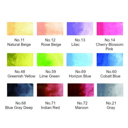 ZIG Kuretake Gansai Tambi 12 Nuance colour set - Image 2