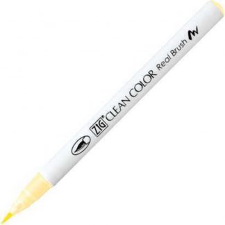 ZIG Kuretake Clean Colour Real Brush Pen 055  Pale Yellow