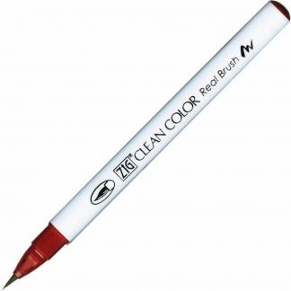 ZIG Kuretake Clean Colour Real Brush Pen 260  Deep Red