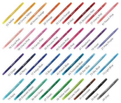 Tombow Play Colour K (A.K.A. Twintone) 75 Strawberry Red - Image 2