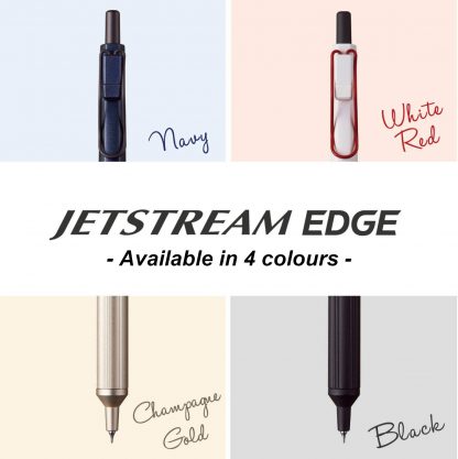 (No case) Uniball Jetstream EDGE Ballpoint pen 0.28mm Black body - Image 3