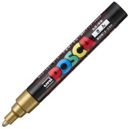 Uniball Posca Marker PC-5M : Gold - Image 2