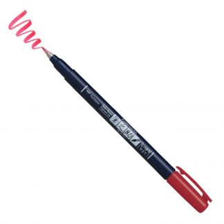 Tombow Fudenosuke Brush pen COLOUR Red : Hard tip