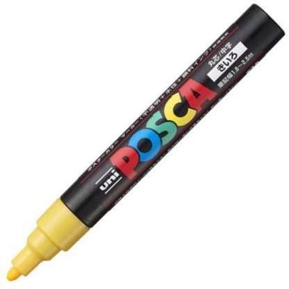 Uniball Posca Marker PC-5M : Yellow - Image 2