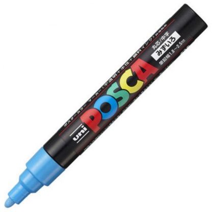 Uniball Posca Marker PC-5M : Light Blue - Image 2