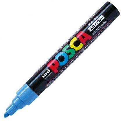 Uniball Posca Marker PC-5M : Sky Blue - Image 2