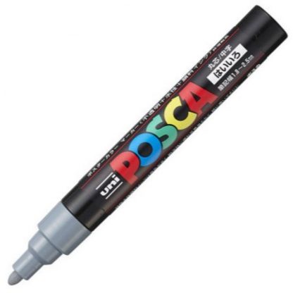 Uniball Posca Marker PC-5M : Grey - Image 2