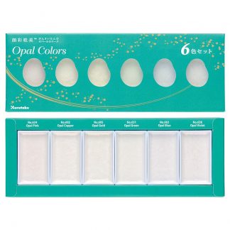 ZIG Kuretake Gansai Tambi 'Opal Colour' 6 set