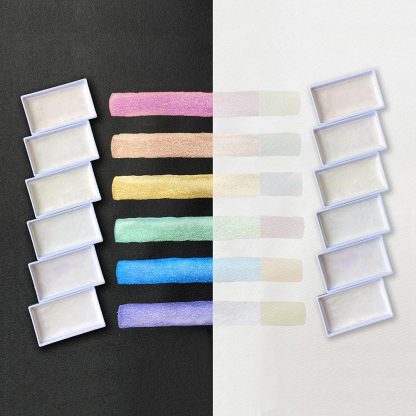 ZIG Kuretake Gansai Tambi 'Opal Colour' 6 set - Image 5