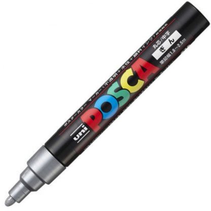 Uniball Posca Marker PC-5M : Silver - Image 2