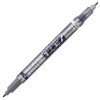 Tombow Fudenosuke Black and Grey Twin tip Brush pen