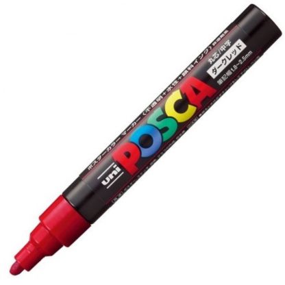 Uniball Posca Marker PC-5M : Dark Red - Image 2