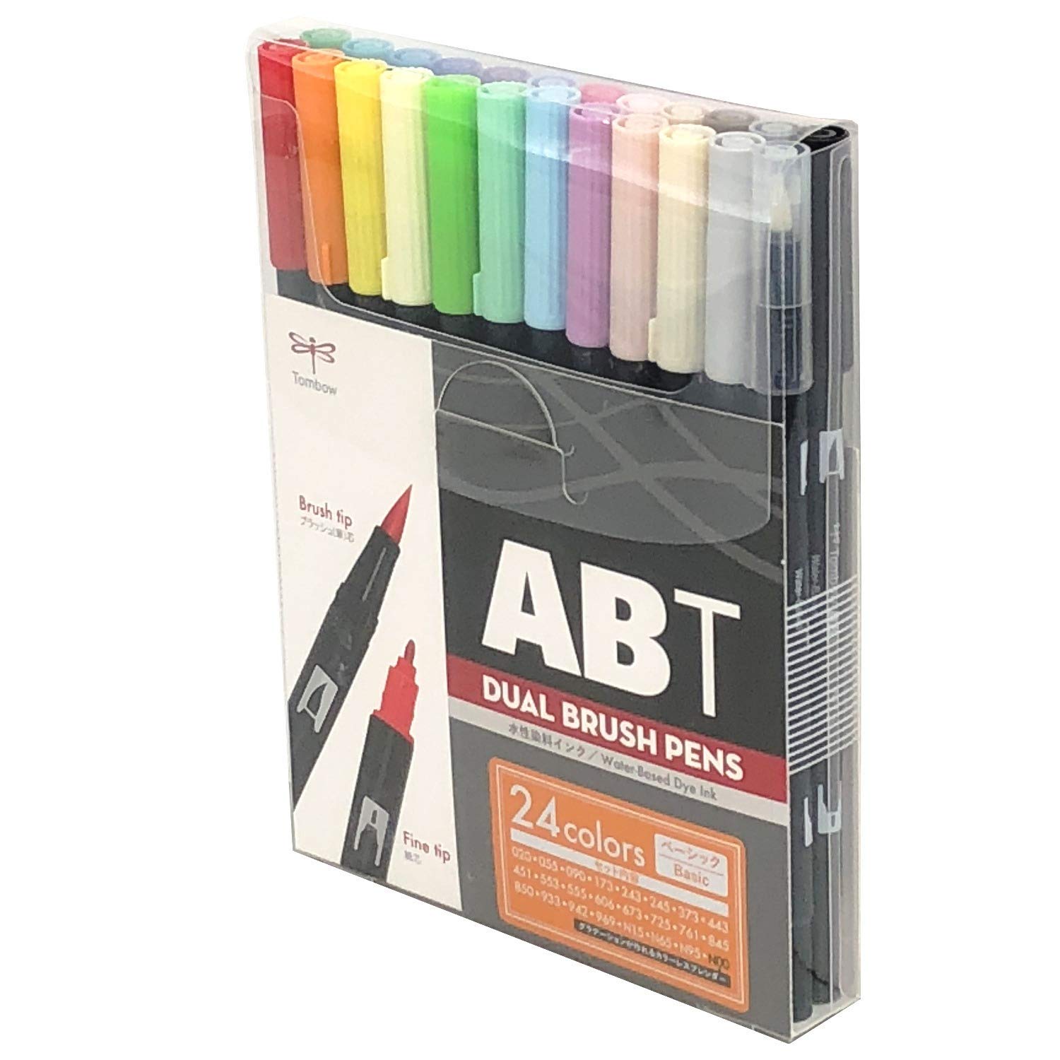 Tombow Dual Brush Pen Basic colour 24 pen set