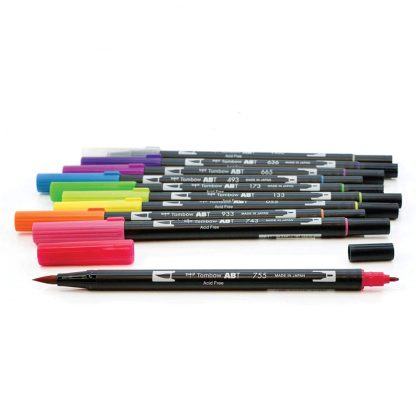 Tombow Dual Brush Pen Bright colour 10 pen set - Image 2