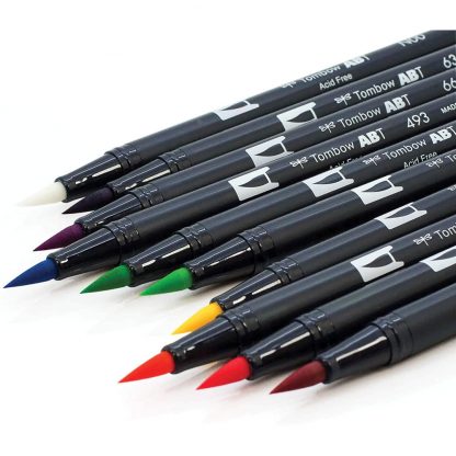 Tombow Dual Brush Pen Bright colour 10 pen set - Image 3