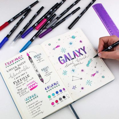 Tombow Dual Brush Pen Galaxy colour 10 pen set - Image 7