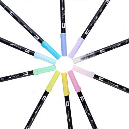 Tombow Dual Brush Pen Pastel colour 10 pen set - Image 5