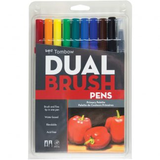 Tombow Dual Brush Pen Primary colour 10 pen set