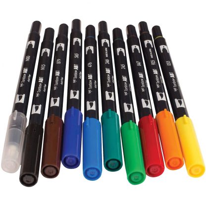 Tombow Dual Brush Pen Primary colour 10 pen set - Image 5