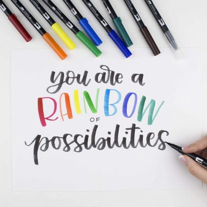 Tombow Dual Brush Pen Primary colour 10 pen set - Image 7