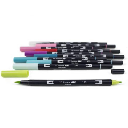 Tombow Dual Brush Pen Tropical colour 10 pen set - Image 2
