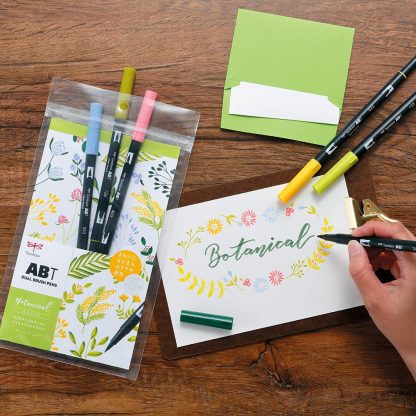 Tombow Dual Brush Pen Botanical colour 6 pen set - Image 3