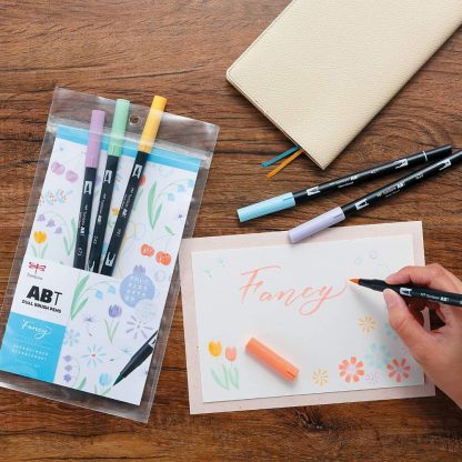 Tombow Dual Brush Pen Fancy colour 6 pen set - Image 3