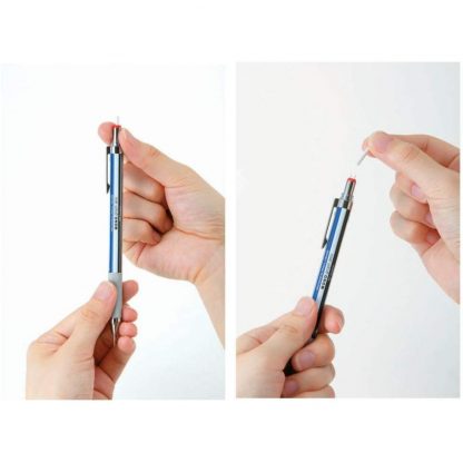 Tombow Mono Graph Zero Mechanical pencil 0.5mm Metallic Silver barrel - Image 7