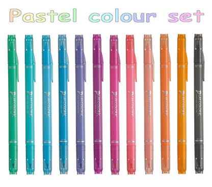 Tombow Play colour K (A.K.A Twintone) Pastel colour 12 pen set - Image 3